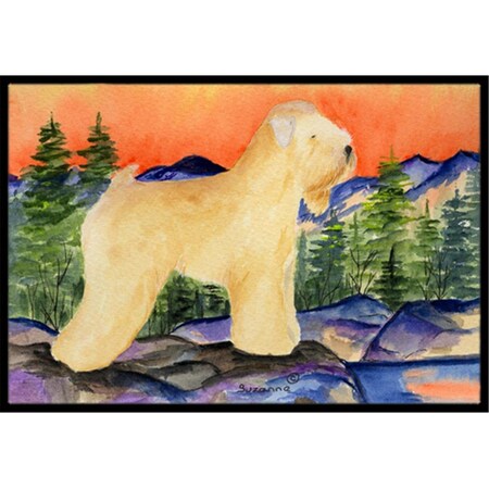 Carolines Treasures 18 x 27 in. Wheaten Terrier Soft Coated Indoor Outdoor Doormat SS8182MAT